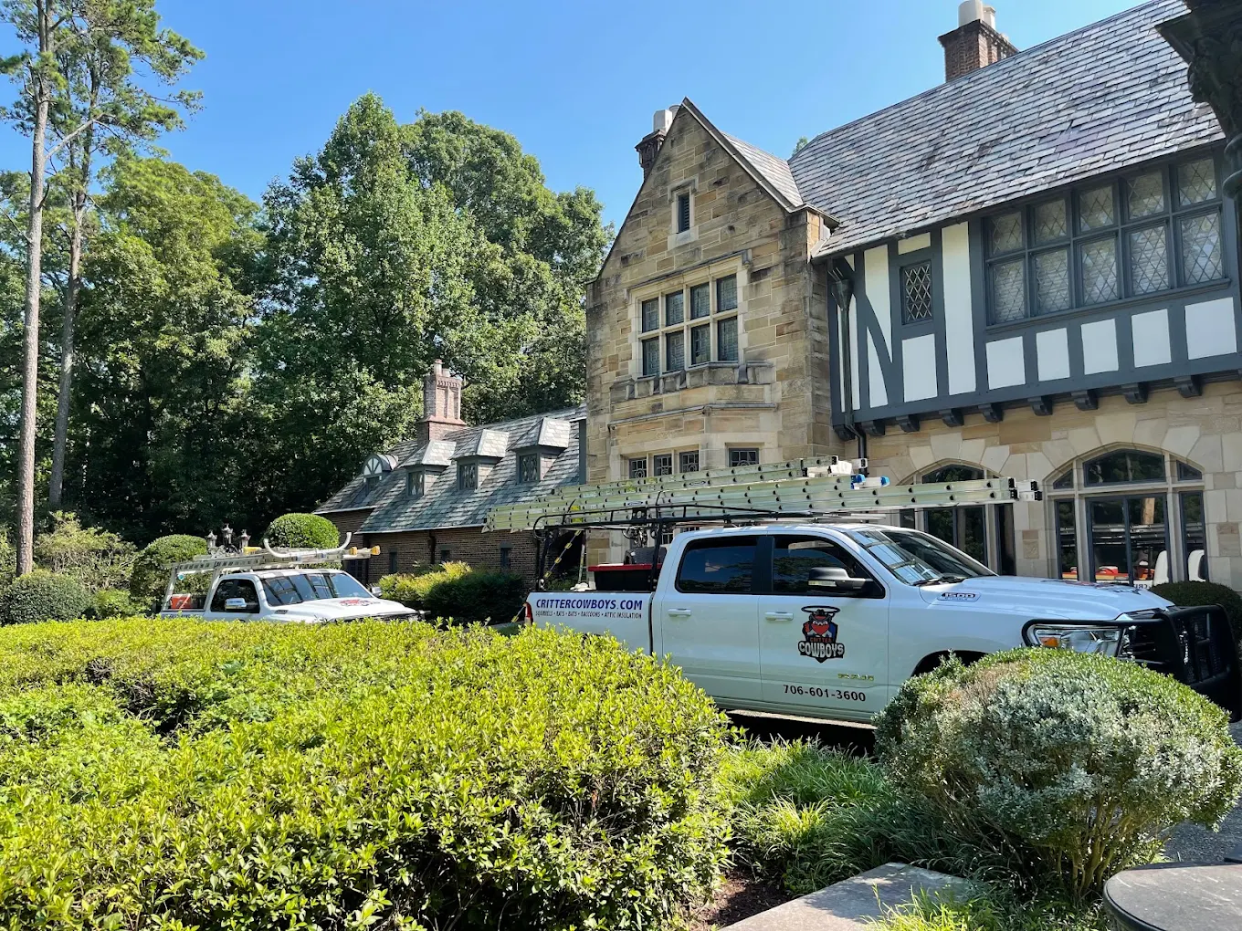 Critter Cowboys trucks and team ready for rodent removal service